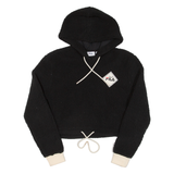 FILA Cropped Womens Black Hoodie M