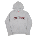 GUESS Mens Grey Hoodie L