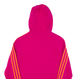 ADIDAS Womens Pink Hoodie Full Zip S