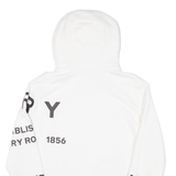 BURBERRY Mens White Hoodie XS
