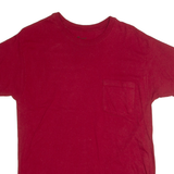 HANES Mens T-Shirt Maroon M