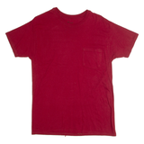 HANES Mens T-Shirt Maroon M