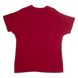 HANES Mens T-Shirt Maroon L