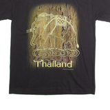 JOLIGOLF Thailand Elephant Mens T-Shirt Black M