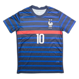France Football Federation Mbappe Mens Football Shirt Jersey Blue S