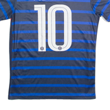 France Football Federation Mbappe Mens Football Shirt Jersey Blue S