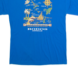 Rodos Mens T-Shirt Blue L