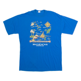 Rodos Mens T-Shirt Blue L