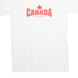 FRUIT OF THE LOOM Canada Mens T-Shirt White S