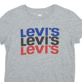 LEVI'S Mens T-Shirt Grey Crew Neck XS