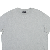 NIKE Womens T-Shirt Grey Crew Neck L