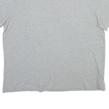 NIKE Womens T-Shirt Grey Crew Neck L