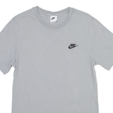 NIKE Mens T-Shirt Grey Crew Neck S