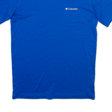COLUMBIA Mens T-Shirt Blue Crew Neck S