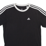 ADIDAS Womens T-Shirt Black Crew Neck XS