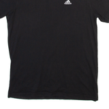 ADIDAS Womens T-Shirt Black Crew Neck XS