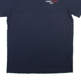 TOMMY JEANS Mens T-Shirt Blue Crew Neck M