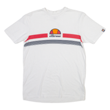 ELLESSE Mens T-Shirt White Crew Neck S