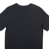 NIKE Mens T-Shirt Black Crew Neck S