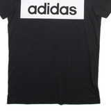 ADIDAS Mens T-Shirt Black Crew Neck S