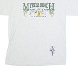 CANNON Myrtle Beach S.Carolina Womens T-Shirt Grey 90s USA L