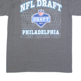 MAJESTIC NFL Draft Philadelphia Mens T-Shirt Grey USA M
