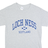 GILDAN Loch Ness Scotland Womens T-Shirt Grey S