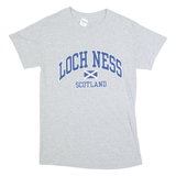 GILDAN Loch Ness Scotland Womens T-Shirt Grey S
