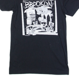 GILDAN Brooklyn Mens T-Shirt Black USA XS
