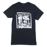GILDAN Brooklyn Mens T-Shirt Black USA XS