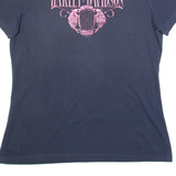 HARLEY DAVIDSON Switzerland Womens Biker T-Shirt Blue L