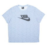 NIKE Crazy Pattern Mens T-Shirt Blue XL