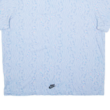 NIKE Crazy Pattern Mens T-Shirt Blue XL
