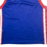 Mens Jersey Blue Sleeveless USA V-Neck XL