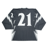HC Ceresio Eagles Mens Jersey Black Long Sleeve USA V-Neck L
