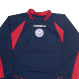 ASD Father Angelini Abruzzo Mens Jersey Blue Long Sleeve V-Neck L