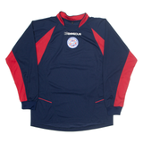ASD Father Angelini Abruzzo Mens Jersey Blue Long Sleeve V-Neck L