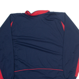 ASD Father Angelini Abruzzo Mens Jersey Blue Long Sleeve V-Neck L