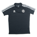 ERREA Mens Football Shirt Jersey Black Collared M