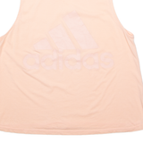ADIDAS Womens Vest Pink Sleeveless L