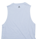 REEBOK Womens Vest Blue Sleeveless S