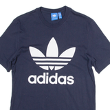 ADIDAS Mens T-Shirt Blue S
