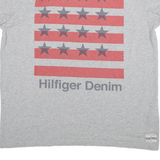 HILFIGER DENIM Mens T-Shirt Grey L
