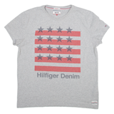 HILFIGER DENIM Mens T-Shirt Grey L