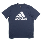 ADIDAS Mens T-Shirt Blue M