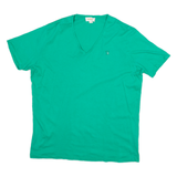 DIESEL Womens T-Shirt Green V-Neck XL