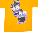 PULL & BEAR Rick And Morty Mens T-Shirt Orange Crew Neck S