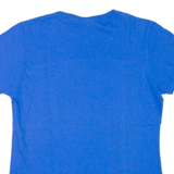 GILDAN Bike Now Wine Later Womens Biker T-Shirt Blue Crew Neck M