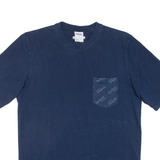REEBOK Mens T-Shirt Blue Crew Neck S