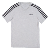 ADIDAS Mens T-Shirt Grey Crew Neck S
